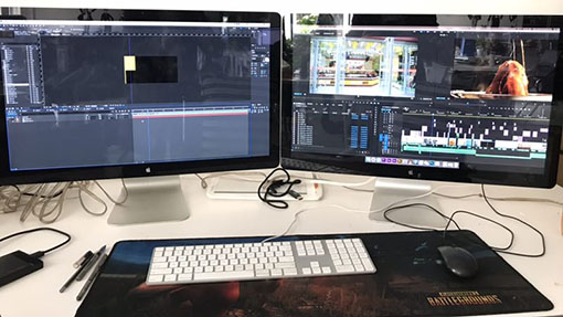 公司宣传片制作视频后期制作工作必须留意什么(图1) 企业宣传片制作后天剪辑现场图